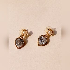 Richelieu Gold & Silver Heart  Earrings